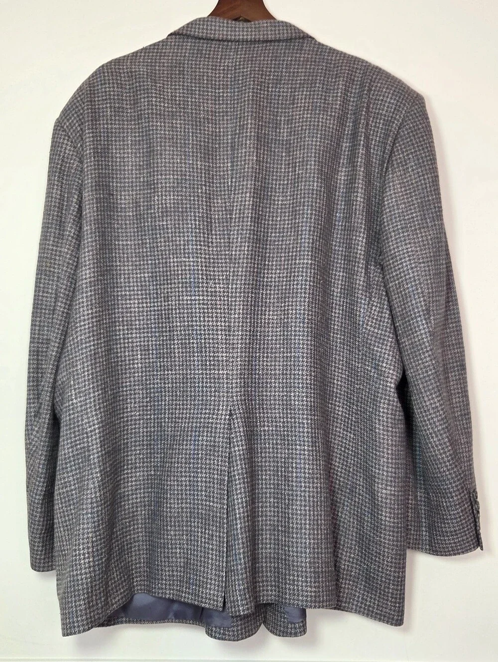 Stafford Executive 54R 100% Silk Glen Plaid Blazer Old Money Ivy Quiet Luxury